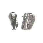 Серьги Espresso из белого золота 585 пробы с бриллиантами