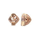Серьги Espresso из красного золота 585 пробы с бриллиантами