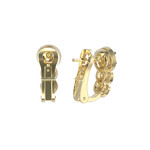 Серьги Espresso из лимонного золота 585 пробы с бриллиантами
