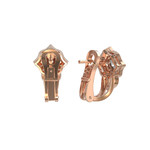 Серьги Espresso из красного золота 585 пробы с бриллиантами