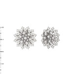 Серьги из белого золота 585 пробы с бриллиантами