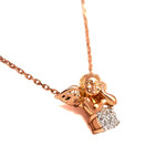 Колье CUPIDS из красного золота 585 пробы с бриллиантами
